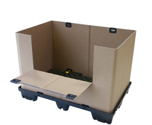 Conteneur carton avec ouverture